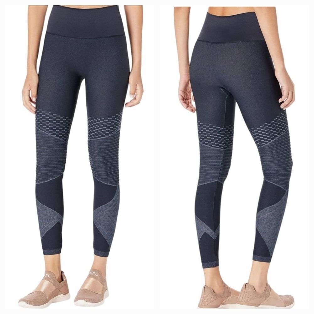SPANX Shaping Active Leggings Gray Colorblock High-Rise Size M/M